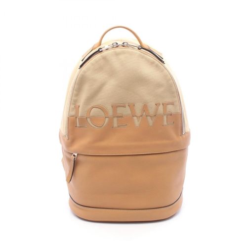 Canvas Leather Backpack Handbag (Pre-Owned) - Loewe - Modalova