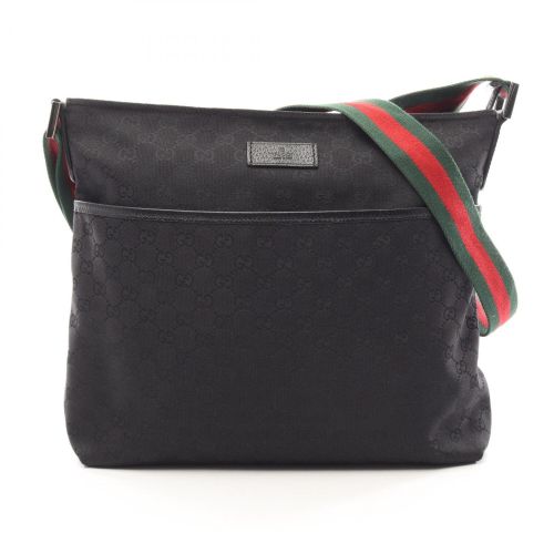 Canvas Leather Handbag Shoulder Bag (Pre-Owned) - Gucci - Modalova