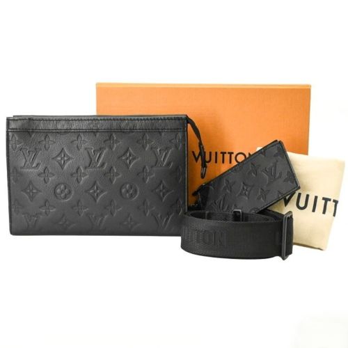 Monogram Shadow Leather Pouch Shoulder Bag (Pre-Owned) - Louis Vuitton - Modalova