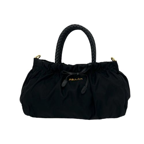 Nylon Leather Handbag (Pre-Owned) - Prada - Modalova