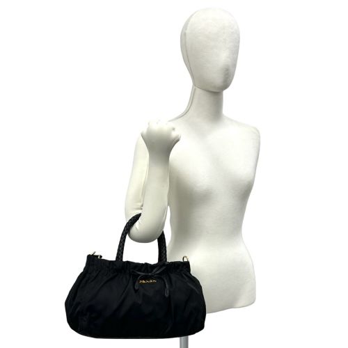 Nylon Leather Handbag (Pre-Owned) - Prada - Modalova