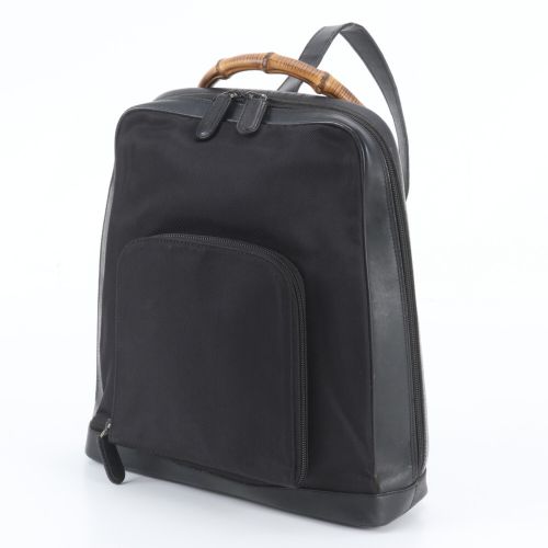 Leather Canvas Backpack (Pre-Owned) - Gucci - Modalova