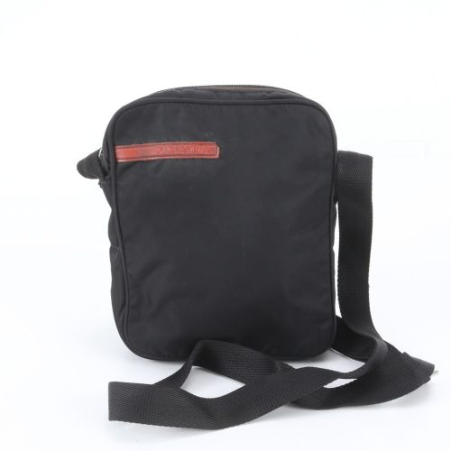 Leather Nylon Messenger Bag Shoulder Bag (Pre-Owned) - Prada - Modalova