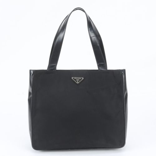 Leather Nylon Shoulder Bag Tote Bag (Pre-Owned) - Prada - Modalova