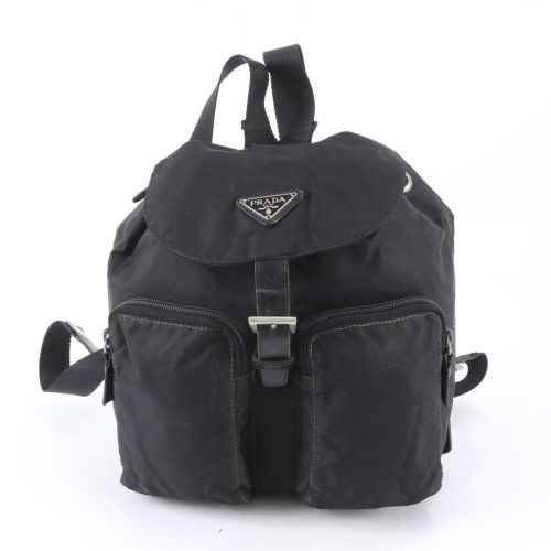 Leather Nylon Backpack (Pre-Owned) - Prada - Modalova