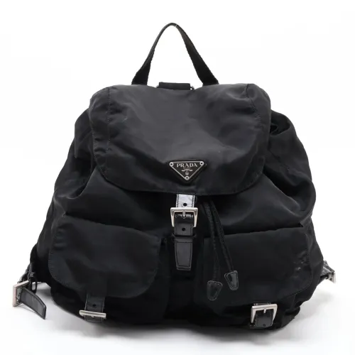 Leather Nylon Backpack (Pre-Owned) - Prada - Modalova