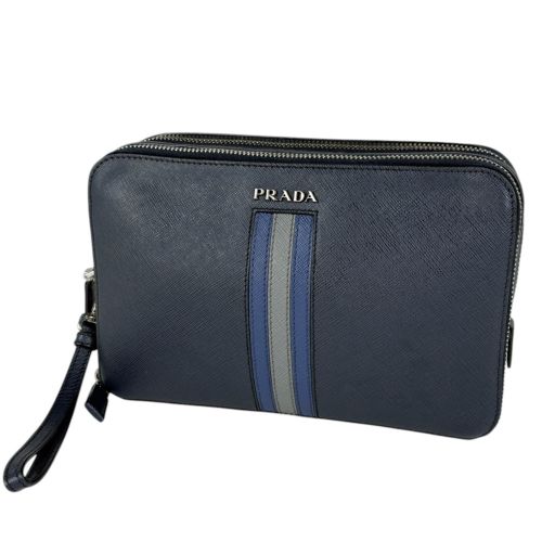 Leather Pochette (Pre-Owned) - Prada - Modalova