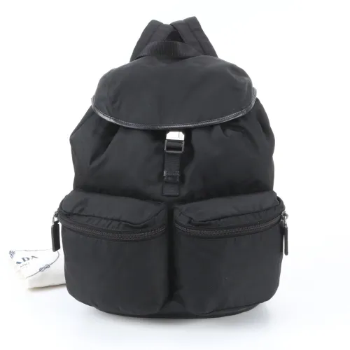 Leather Nylon Backpack (Pre-Owned) - Prada - Modalova