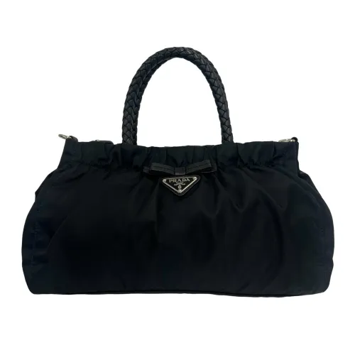 Nylon Leather Handbag (Pre-Owned) - Prada - Modalova