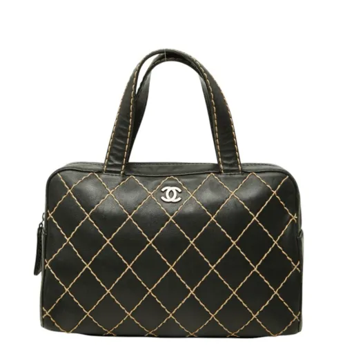 Leather Boston Bag Handbag (Pre-Owned) - Chanel - Modalova