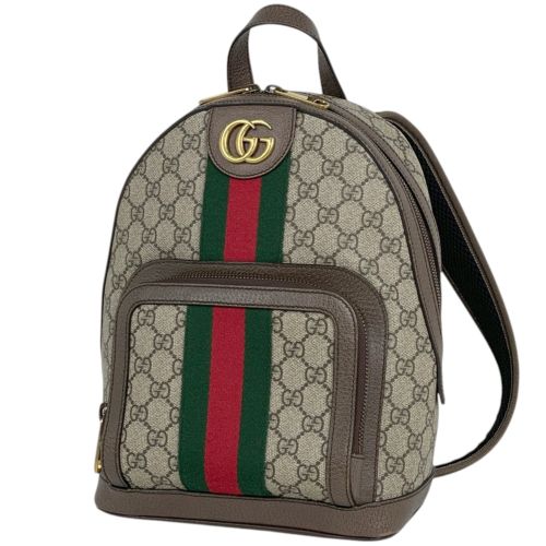 Gg Supreme Leather Backpack (Pre-Owned) - Gucci - Modalova