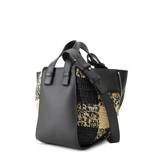 Raffia Leather Handbag (Pre-Owned) - Loewe - Modalova