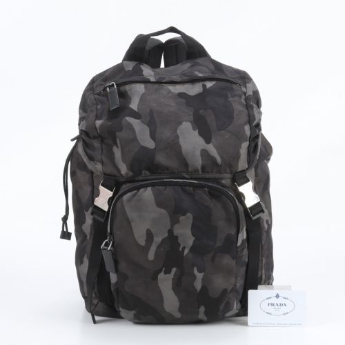 Leather Nylon Backpack (Pre-Owned) - Prada - Modalova