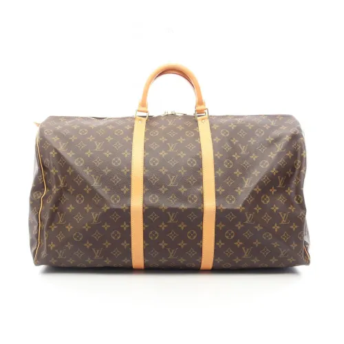 Coated Canvas Monogram Leather Boston Bag Handbag (Pre-Owned) - Louis Vuitton - Modalova