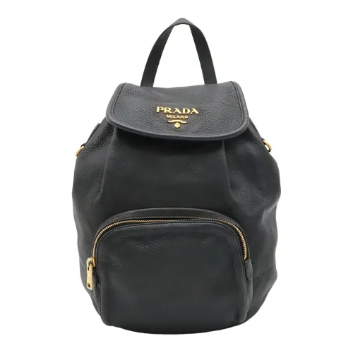 Leather Backpack (Pre-Owned) - Prada - Modalova