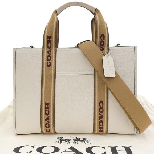 Leather Canvas Handbag Shoulder Bag (Pre-Owned) - Coach - Modalova