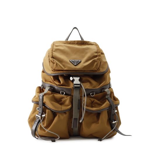 Nylon Leather Backpack (Pre-Owned) - Prada - Modalova