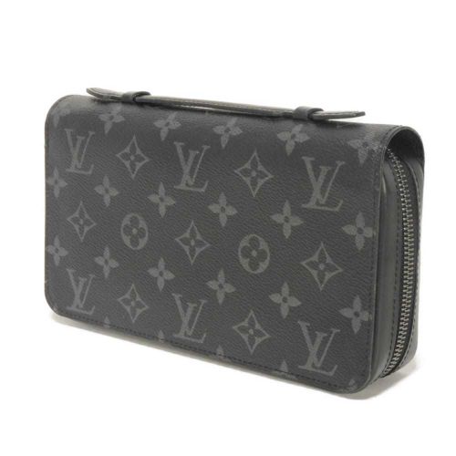 Monogram Eclipse Monogram Eclipse Leather Long Wallet (Bi-Fold) (Pre-Owned) - Louis Vuitton - Modalova