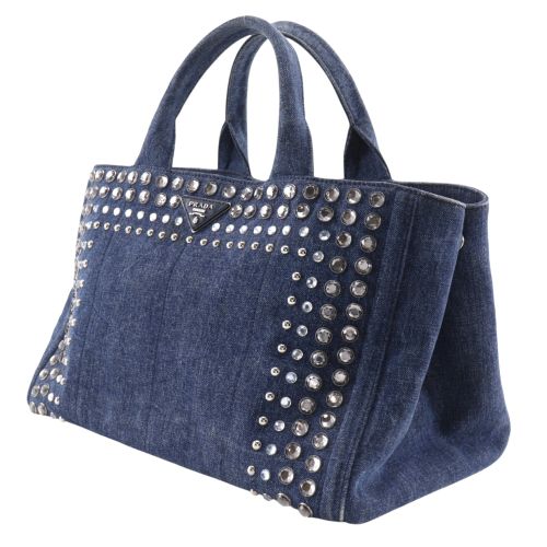 Denim Handbag (Pre-Owned) - Prada - Modalova