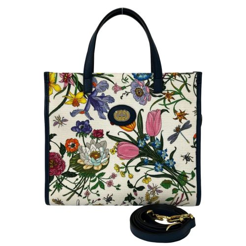 Canvas Leather Handbag Shoulder Bag (Pre-Owned) - Gucci - Modalova