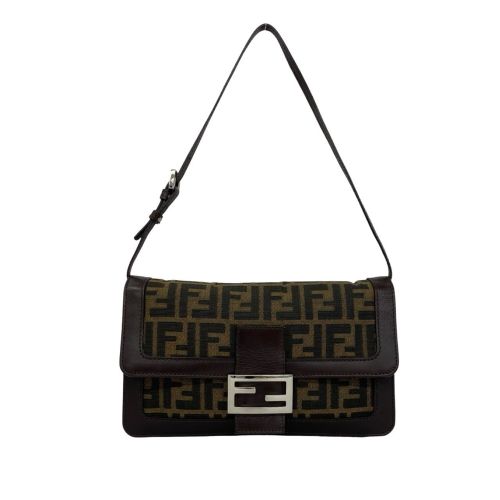 Leather Canvas Shoulder Bag (Pre-Owned) - Fendi - Modalova