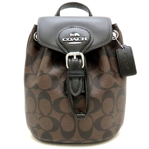 Coated Canvas Leather Backpack (Pre-Owned) - Coach - Modalova