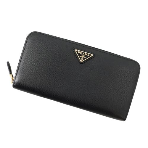 Saffiano Triangle Long Wallet (Bi-Fold) (Pre-Owned) - Prada - Modalova