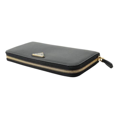 Saffiano Triangle Long Wallet (Bi-Fold) (Pre-Owned) - Prada - Modalova