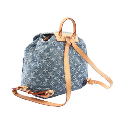 Monogram Denim Leather Backpack Handbag (Pre-Owned) - Louis Vuitton - Modalova