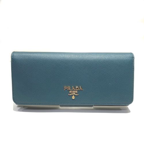 Leather Long Wallet (Bi-Fold) (Pre-Owned) - Prada - Modalova