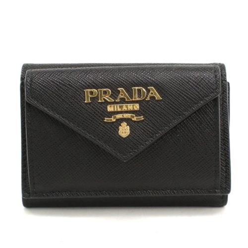 Leather Wallet (Tri-Fold) (Pre-Owned) - Prada - Modalova