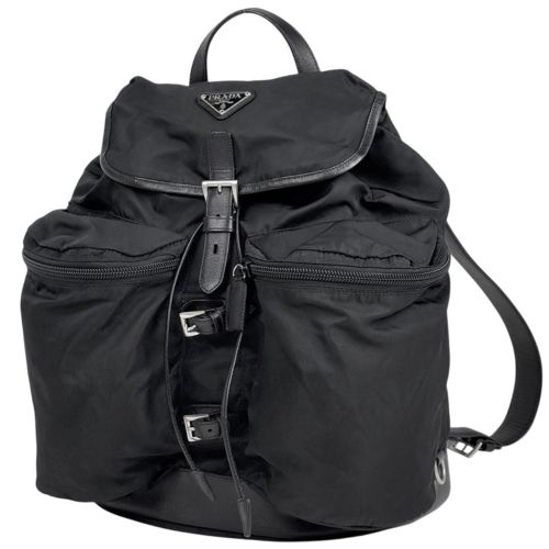 Nylon Leather Backpack (Pre-Owned) - Prada - Modalova