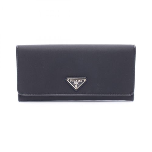 Nylon Leather Long Wallet (Bi-Fold) (Pre-Owned) - Prada - Modalova