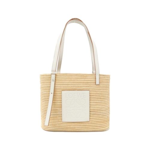 Raffia Leather Basket Handbag (Pre-Owned) - Loewe - Modalova
