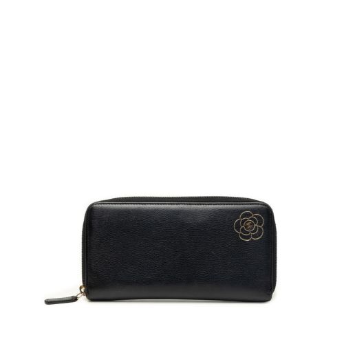 Leather Long Wallet (Bi-Fold) (Pre-Owned) - Chanel - Modalova