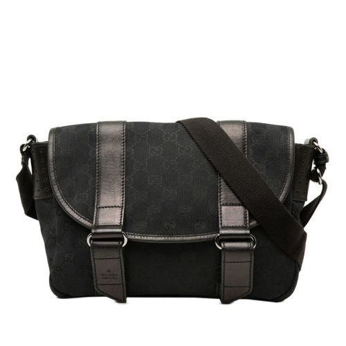 Canvas Leather Shoulder Bag (Pre-Owned) - Gucci - Modalova