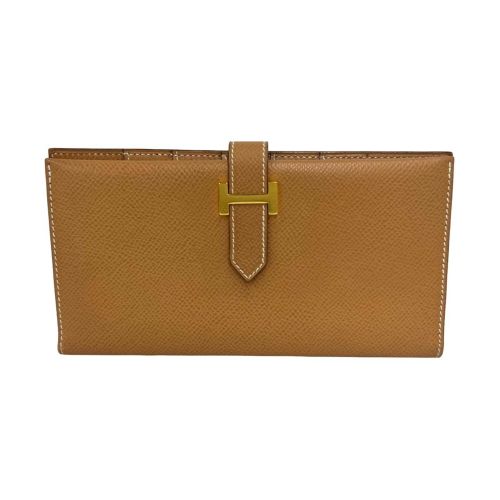 Courchevel Leather Long Wallet (Bi-Fold) (Pre-Owned) - Hermes - Modalova