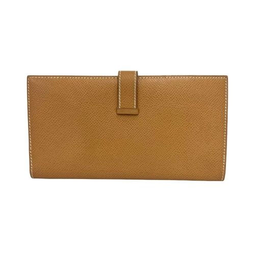 Courchevel Leather Long Wallet (Bi-Fold) (Pre-Owned) - Hermes - Modalova