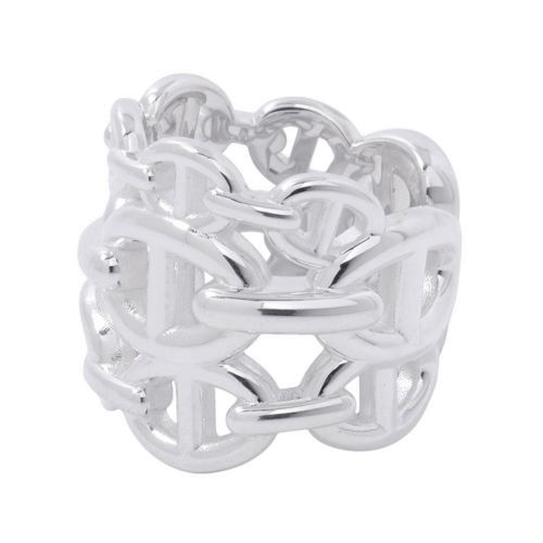 Silver 925 Band Ring (Pre-Owned) - Hermes - Modalova
