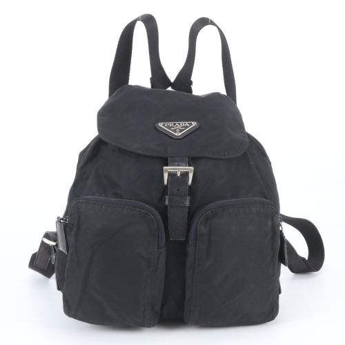 Leather Nylon Backpack (Pre-Owned) - Prada - Modalova