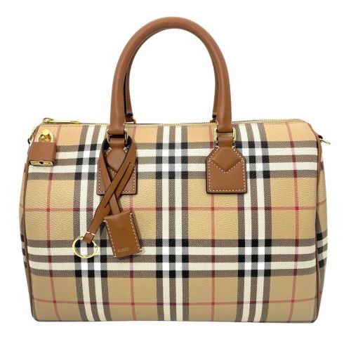 Polyester Elastane Cotton Leather Boston Bag (Pre-Owned) - Burberry - Modalova