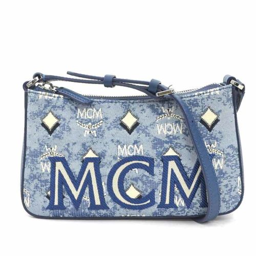 Canvas Leather Shoulder Bag (Pre-Owned) - MCM - Modalova