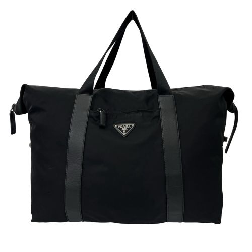 Nylon Leather Boston Bag (Pre-Owned) - Prada - Modalova