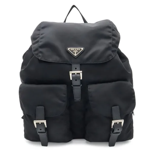 Nylon Leather Backpack (Pre-Owned) - Prada - Modalova