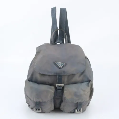 Leather Nylon Backpack (Pre-Owned) - Prada - Modalova