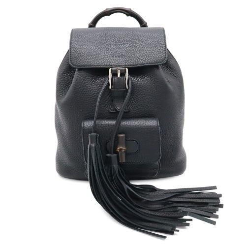 Bamboo Leather Backpack Shoulder Bag (Pre-Owned) - Gucci - Modalova