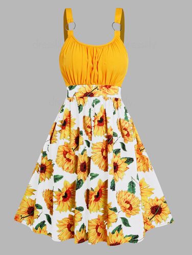 Dresslily 2025 sunflower dress