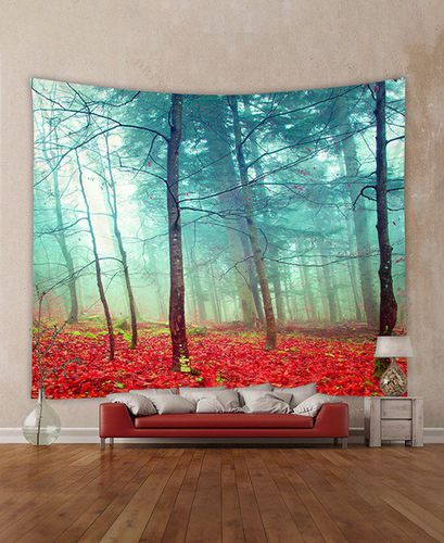 Forest And Leaves Print Home Decor Hanging Wall Tapestry Fashion Online - DressLily.com - Modalova