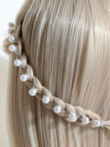 Hair Accessories 6Pcs Faux Pearl Braid Hair Ring Accessories - ZAFUL Product Catalog (GBP) - Modalova