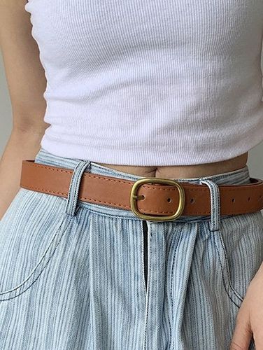 Cinturón de Hebilla de PU Minimalista Jeans - ZAFUL - Modalova